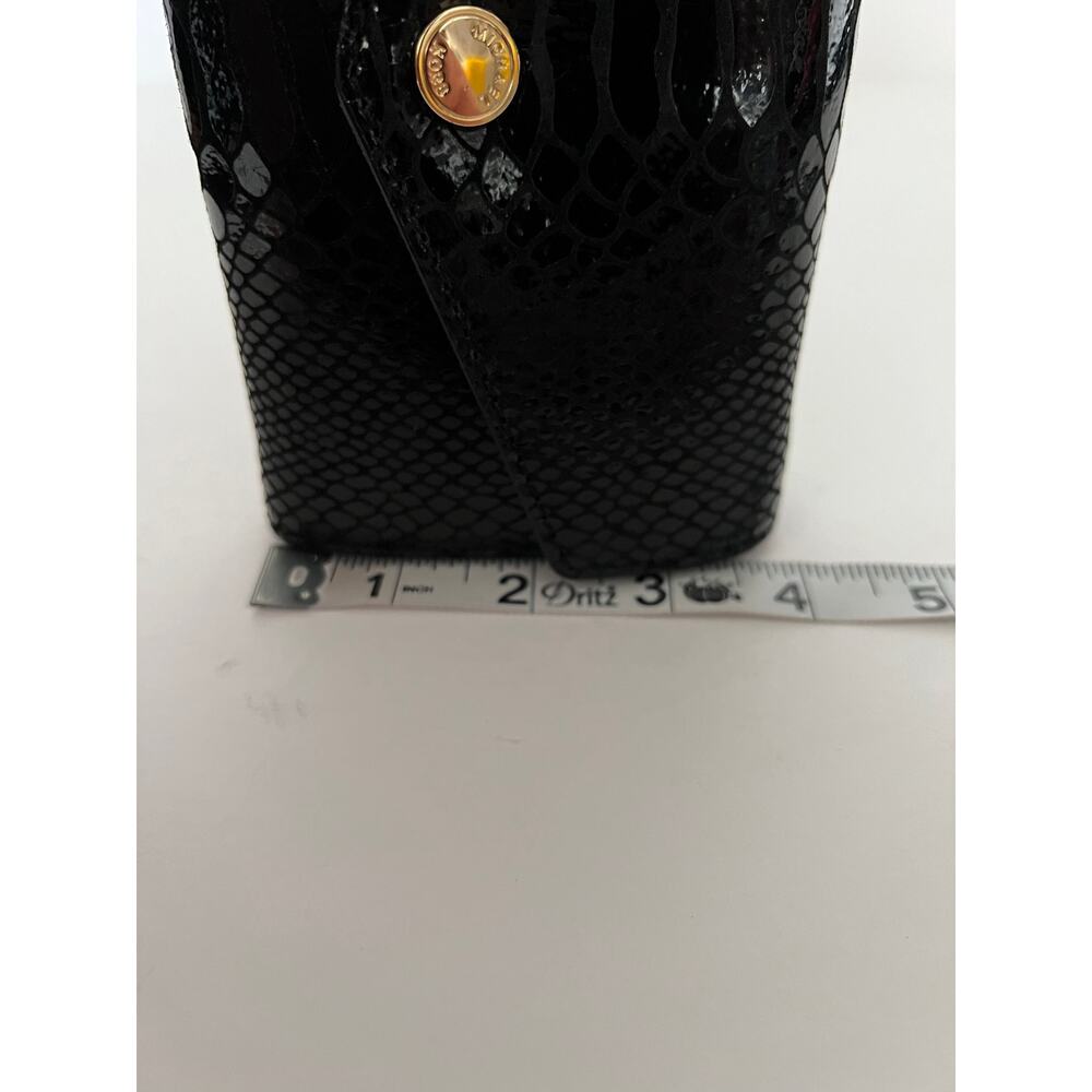 Michael Kors Women's Phone Crossbody Wallet Purse Black Genuine Leather Bag - Picture 10 of 11